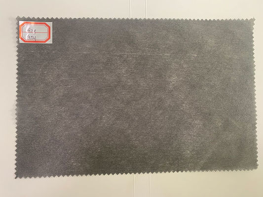tela no tejida Gray For Artificial Leather Substrate de Spunlaced del poliéster 30g.