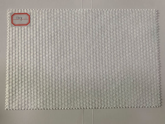 tejido no tejido de Spunlaced de la perla 130g de la cruz blanca del grano 100%Viscose