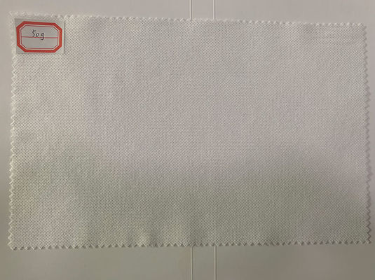 50g 100%Viscose blanco Spunlace Mesh Cotton Tissue no tejido, toalla facial, trapos mojados